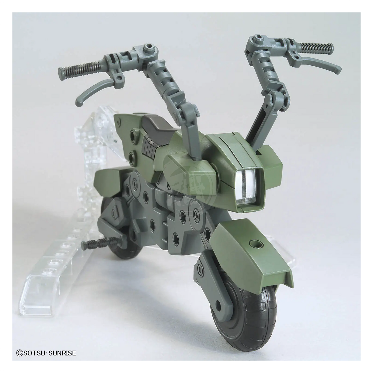 Bandai Gunpla option parts set for 20 Ride-On model kit, featuring detailed plastic components and assembly details.