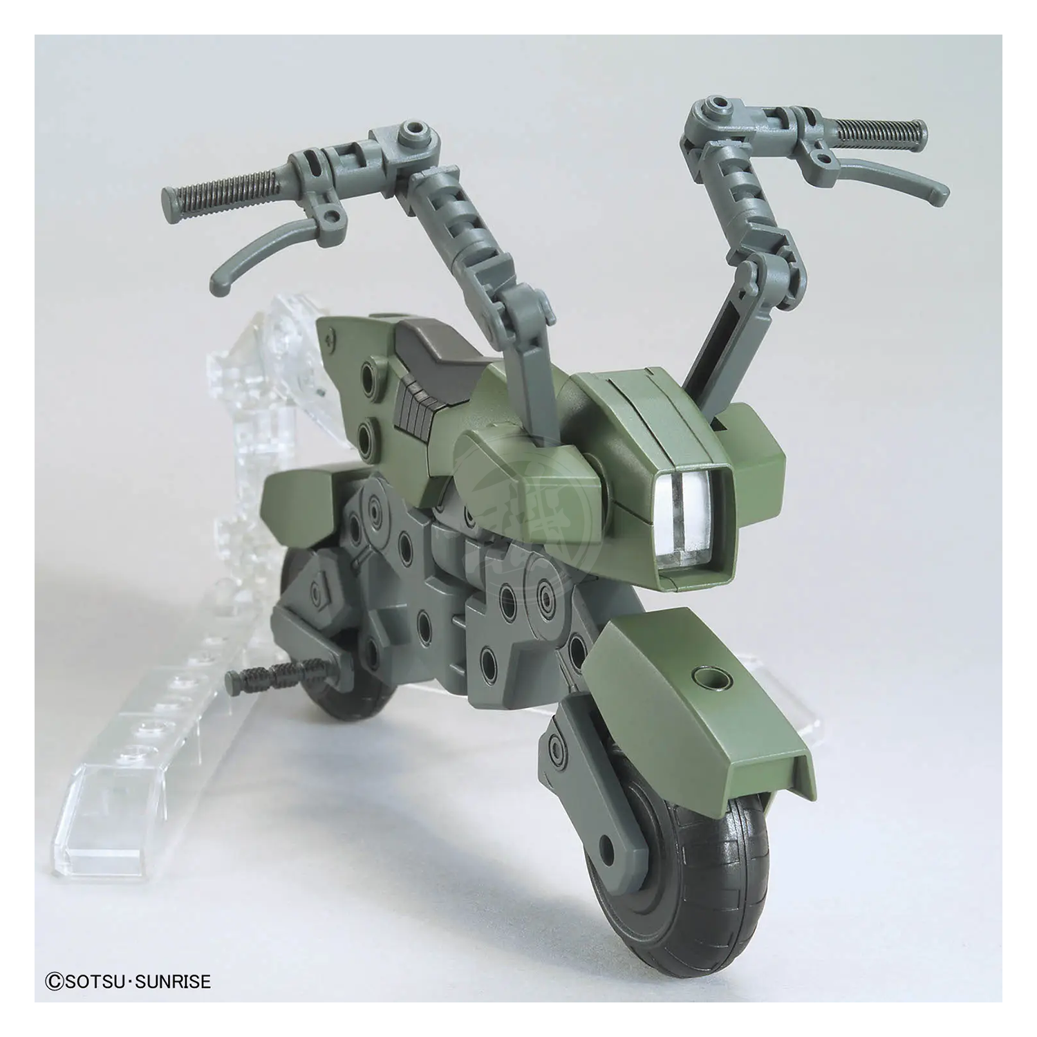 Bandai Gunpla option parts set for 20 Ride-On model kit, featuring detailed plastic components and assembly details.