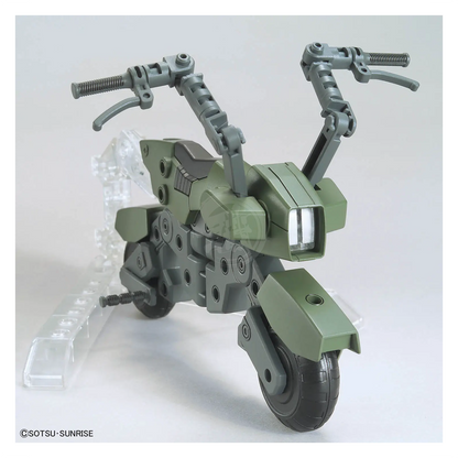 Bandai Gunpla option parts set for 20 Ride-On model kit, featuring detailed plastic components and assembly details.