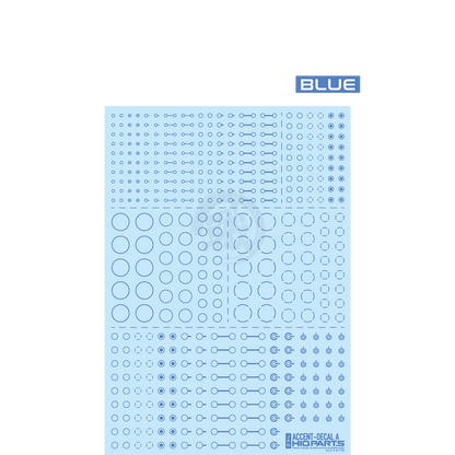 HIQParts - Accent Decal A [Blue] - ShokuninGunpla