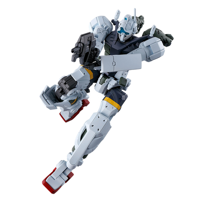 Bandai HG Bocata's Gelgoog model kit assembled, featuring detailed plastic parts and vibrant colors on a neutral background.