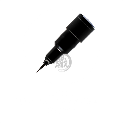 GSI Creos CM103 Ultra-Fine Brush Tip Panel Lining Pen in brown, displaying its fine brush tip for detailed coloring and outlining.