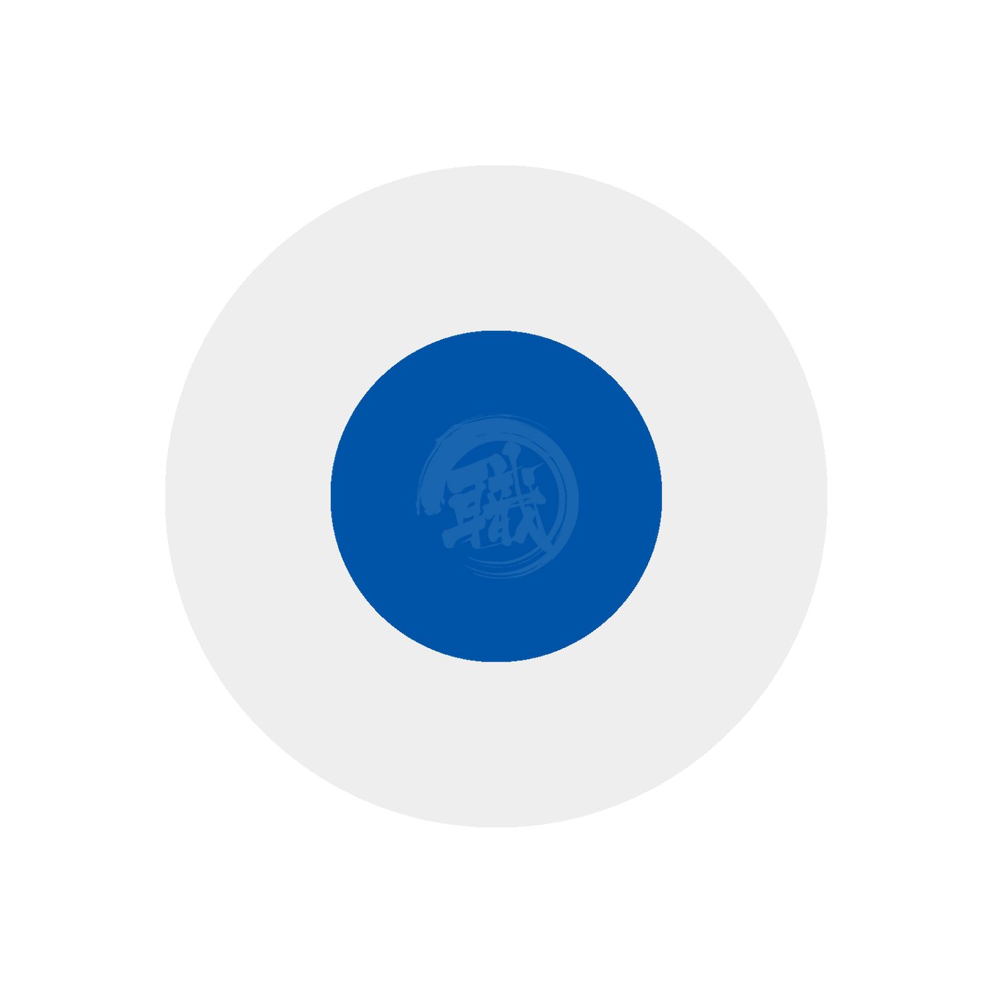 Blue GSI Creos paint swatch showing a smooth, vibrant blue color sample for artistic and craft projects.