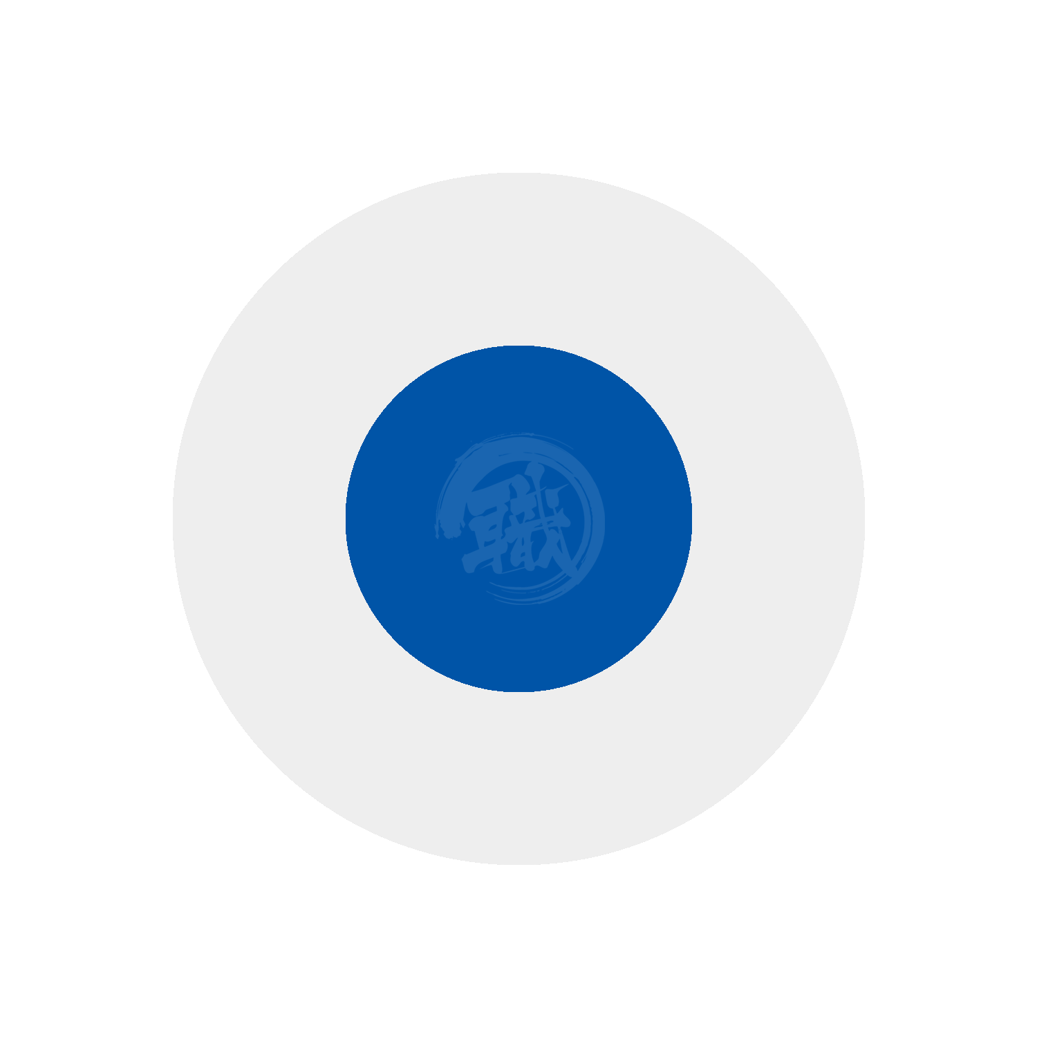 Blue GSI Creos paint swatch showing a smooth, vibrant blue color sample for artistic and craft projects.