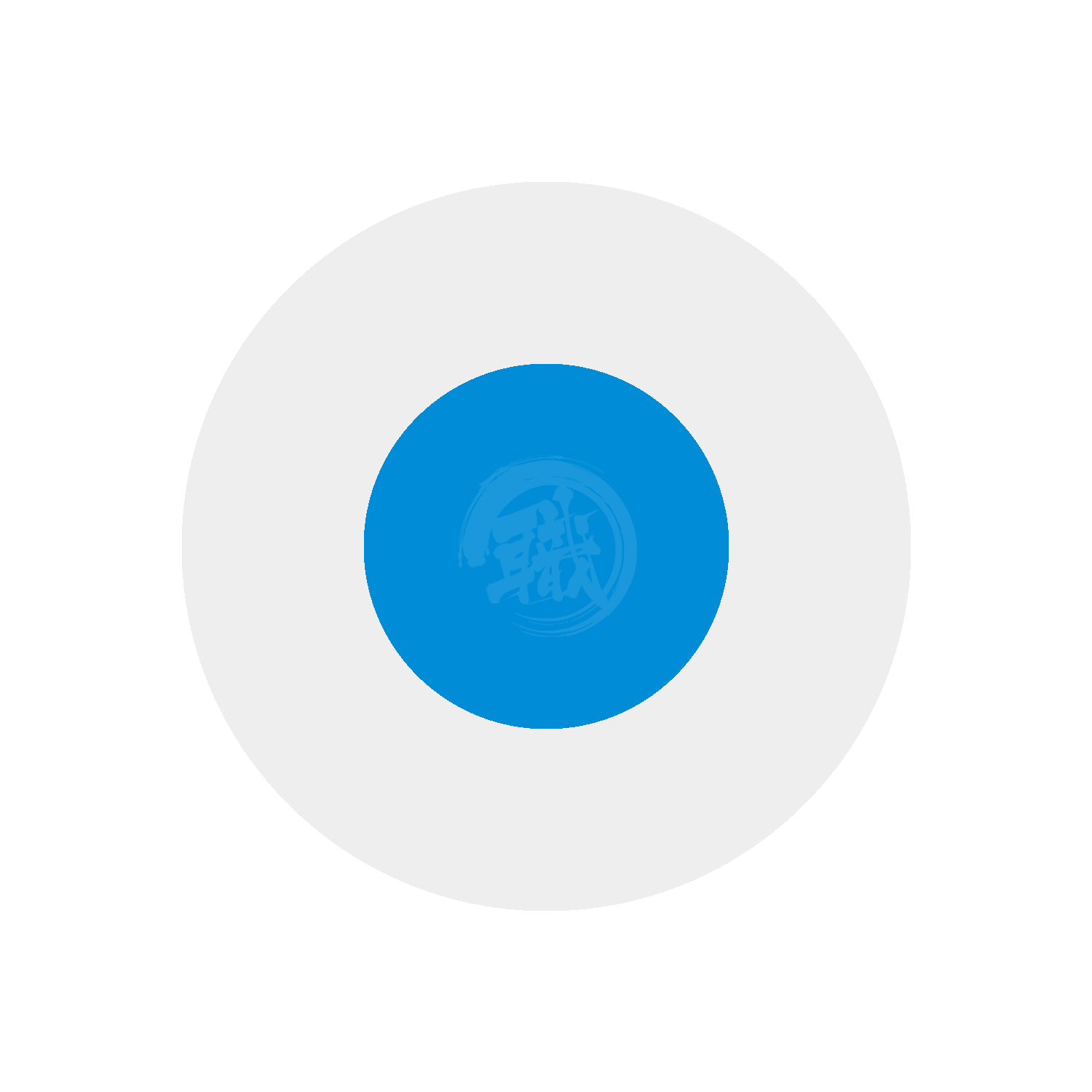 Sky blue GSI Creos paint in a container, showing the vibrant color and smooth texture of the acrylic paint.