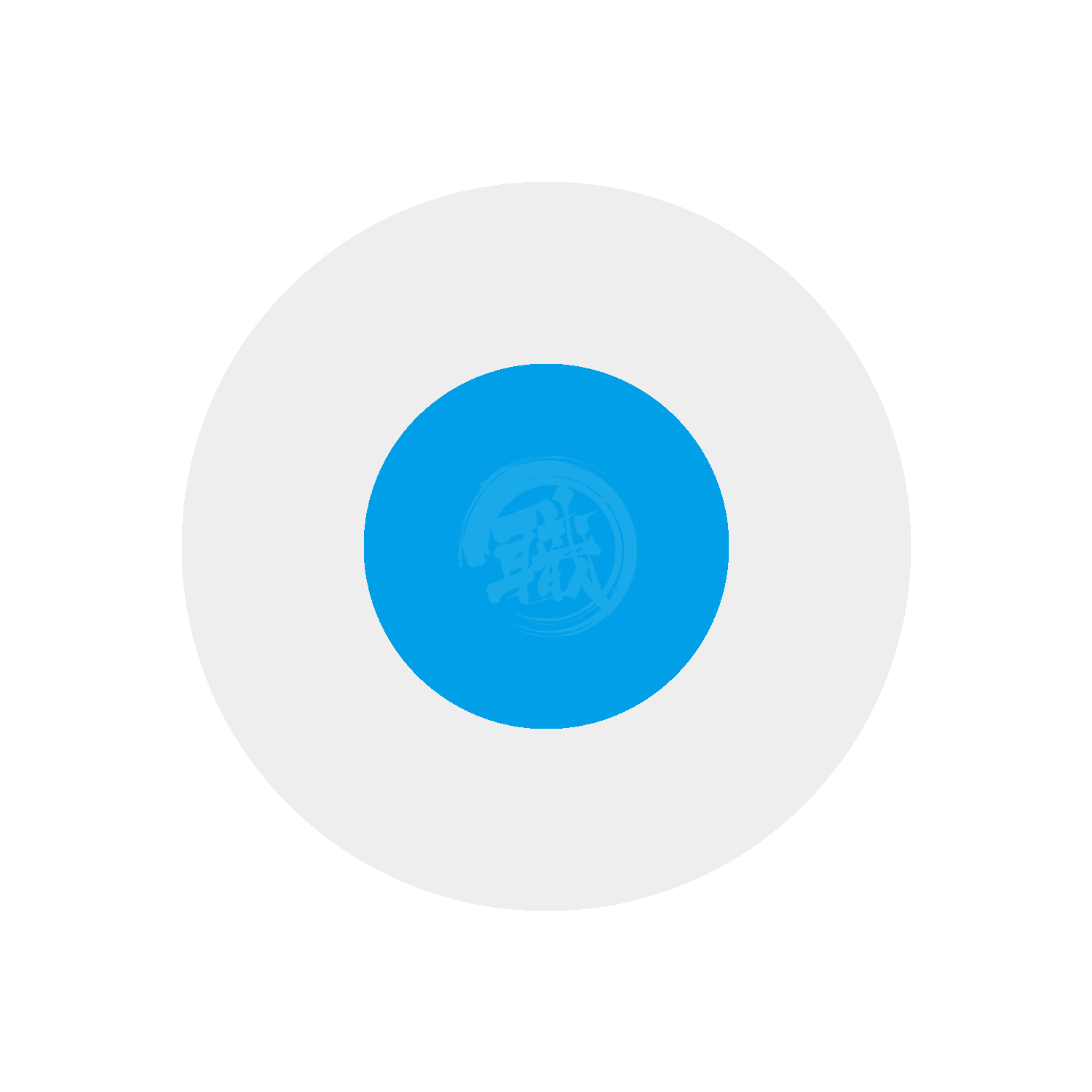 Blue paint swatch labeled Clear Blue by GSI Creos, showing smooth, vibrant blue color sample for art and craft projects.