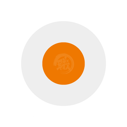 GSI Creos Orange Yellow paint swatch showing vibrant orange-yellow color sample on a white background.