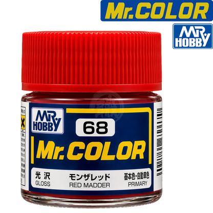 Red Madder paint by GSI Creos, vibrant red pigment in a container, suitable for artistic and decorative projects