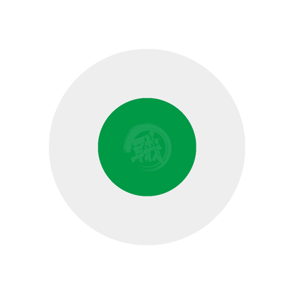 Green paint in a clear container, labeled C138 Clear Green by GSI Creos, suitable for model and hobby painting projects.