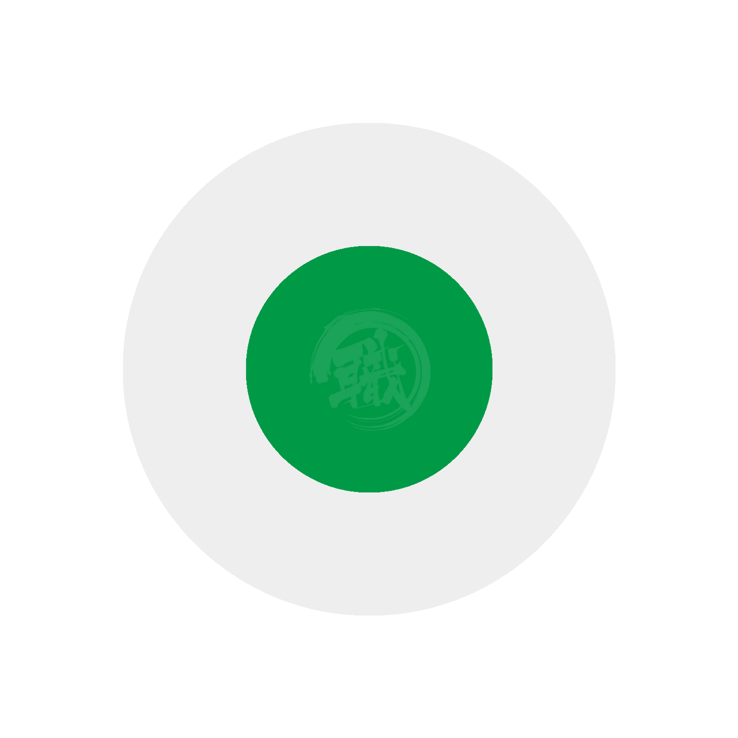 Bright fluorescent green GSI Creos paint swatch with vibrant color sample and paint texture in close-up shot.