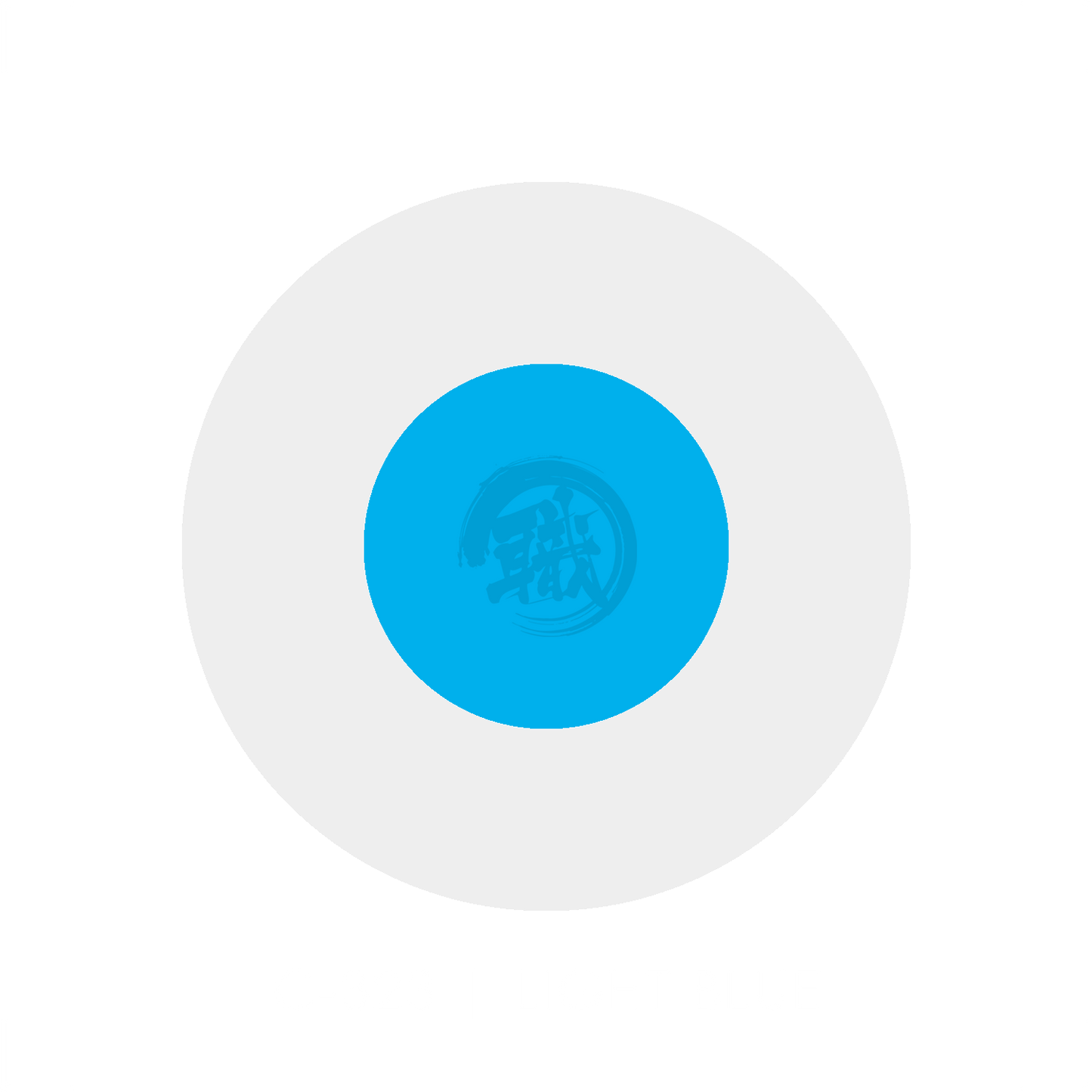 Light blue GSI Creos paint swatch label C323, showcasing a soft, pastel blue color sample for artistic and crafting projects.