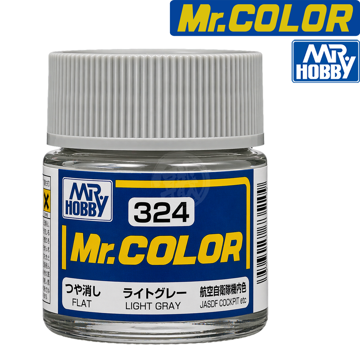Light grey GSI Creos paint in a container, showcasing the smooth, even coating of the GSI Creos brand paint.
