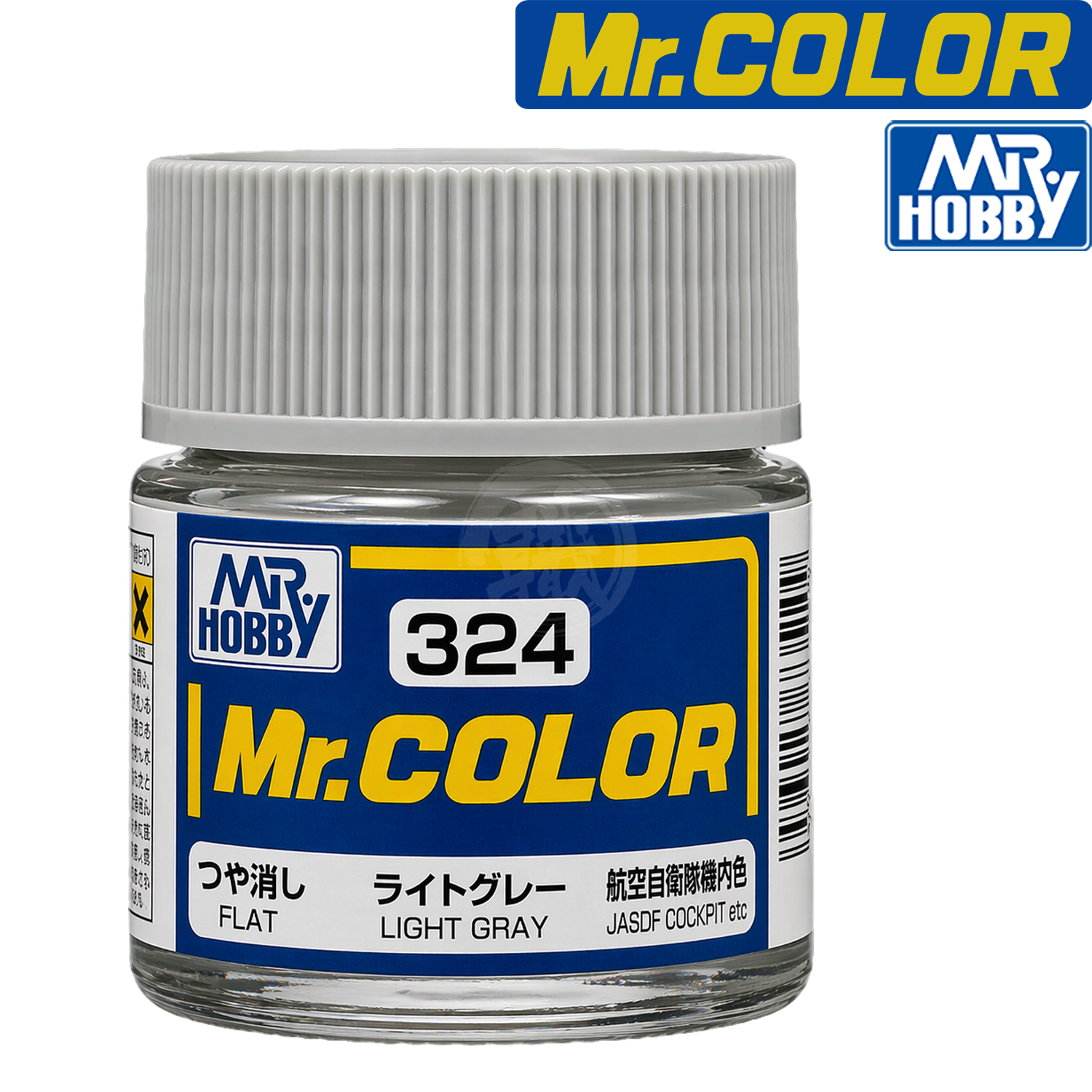 Light grey GSI Creos paint in a container, showcasing the smooth, even coating of the GSI Creos brand paint.