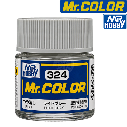 Light grey GSI Creos paint in a container, showcasing the smooth, even coating of the GSI Creos brand paint.