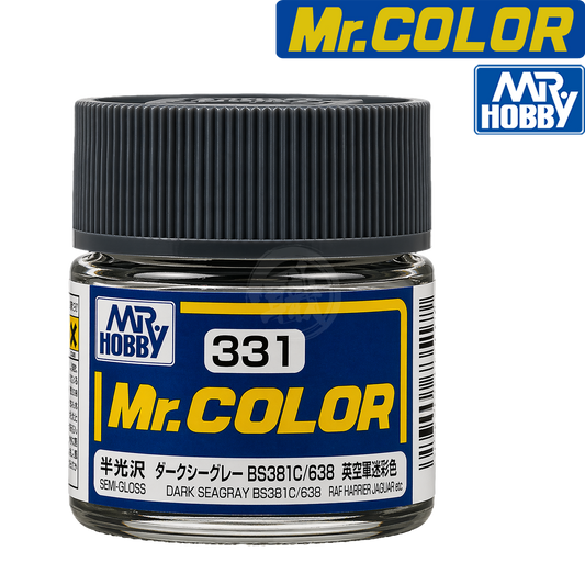 Dark Seagrey BS381C/638 paint by GSI Creos, showcasing a rich, deep seagrey color suitable for various painting projects.