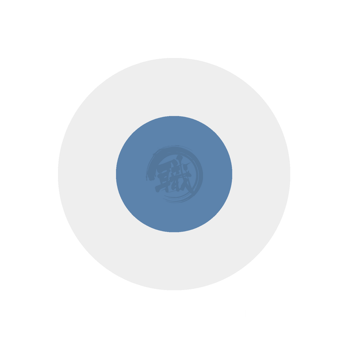 Azure Blue GSI Creos paint in a can, showcasing vibrant blue color suitable for various painting projects.