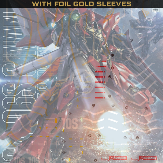 EVO Studio - MG Sinanju Waterslide Decals [With Foil Gold Sleeves] - ShokuninGunpla