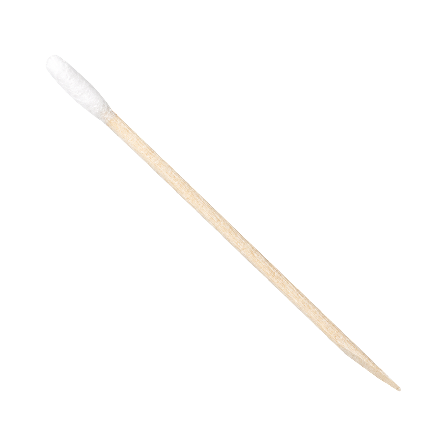 GSI Creos Mr.Cotton Swab with wooden stick, coloring tool for arts and crafts, shown with cotton tips on a white background.