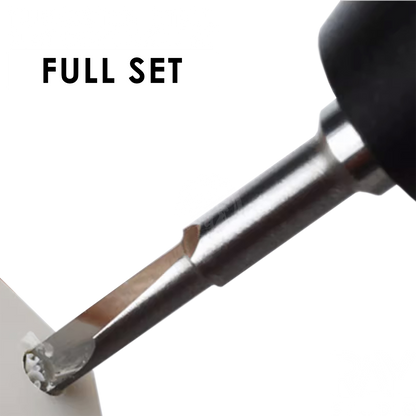 Tungsten Steel Flat Core Drill Bit [Full Set of 5]