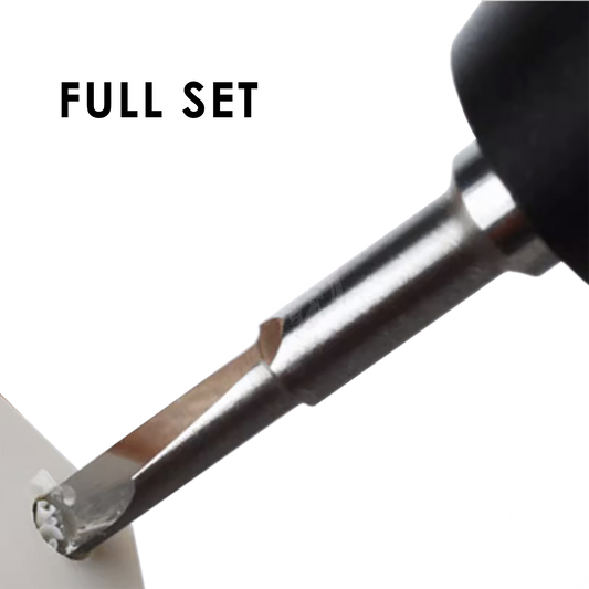 Tungsten Steel Flat Core Drill Bit [Full Set of 5]