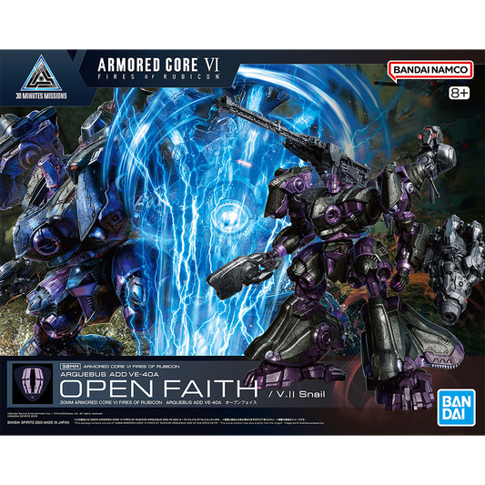 30MM Armored Core VI Fires of Rubicon Arquebus Add VE-40A Open Faith