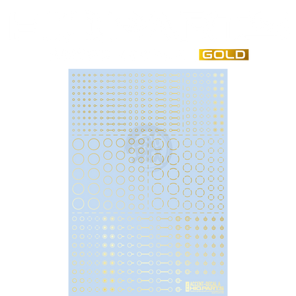 HIQParts - Accent Decal A [Gold] - ShokuninGunpla