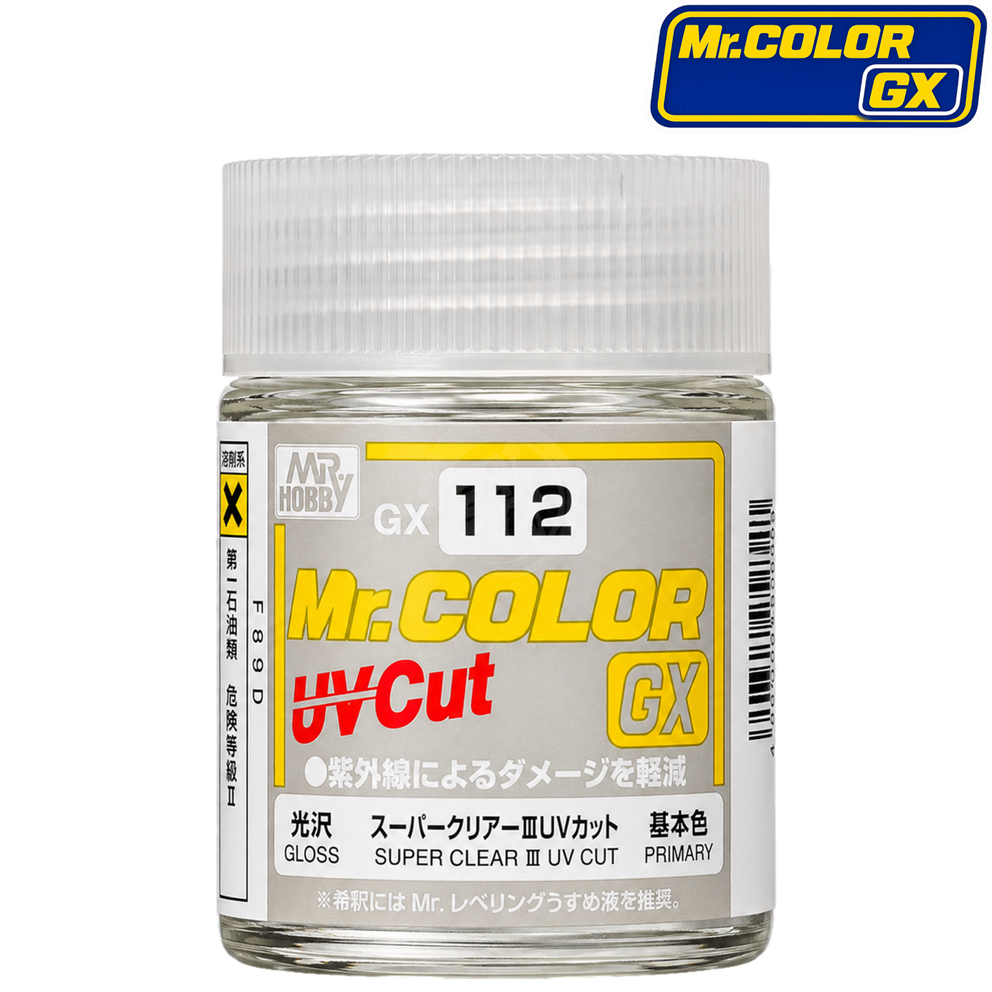 GSI Creos Super Clear III UV Cut gloss paint cover with smooth, shiny finish and UV protection for model or hobby projects