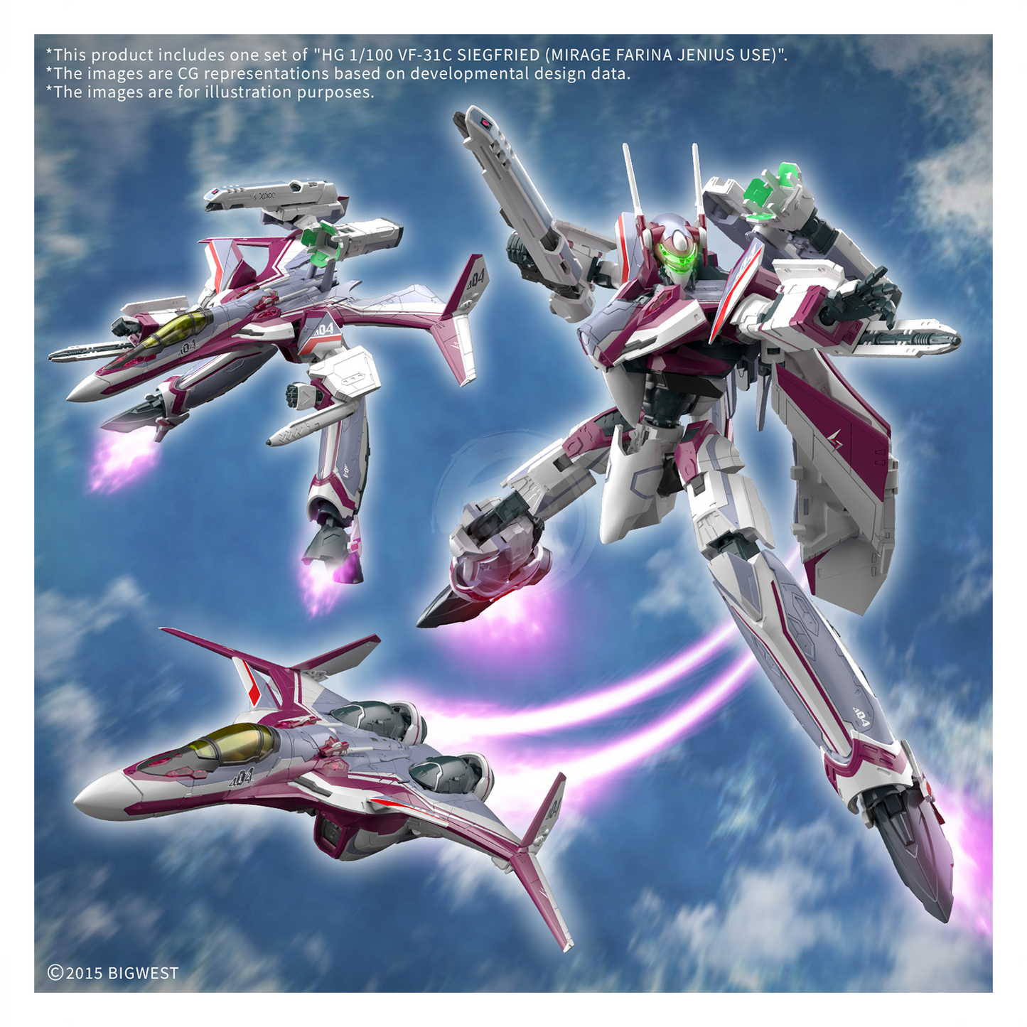 HG VF-31C Siegfried [Mirage Farina Jenius Custom] [Preorder Q4 2025] - ShokuninGunpla
