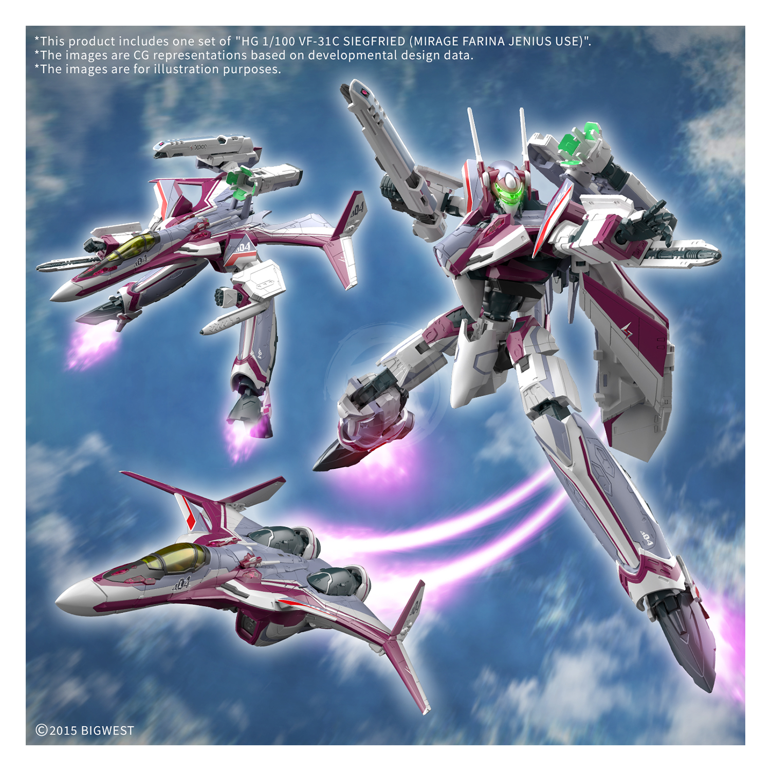 HG VF-31C Siegfried [Mirage Farina Jenius Custom] [Preorder Q4 2025] - ShokuninGunpla