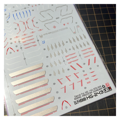 HG Rising Freedom Gundam Waterslide Decals [UV]