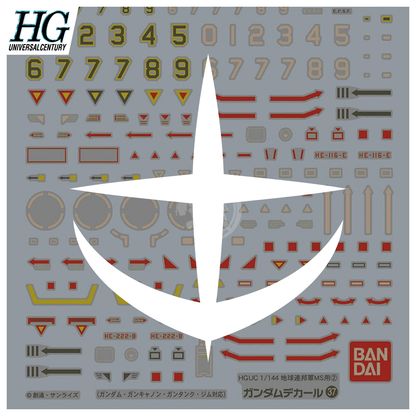 Bandai - Gundam Decal 37 [HGUC Earth Federation MS 2] - ShokuninGunpla