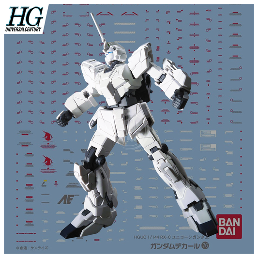 Bandai - Gundam Decal 76 [HG Unicorn Gundam] - ShokuninGunpla