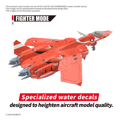 HG VF-22S Sturmvogel II Waterslide Decals