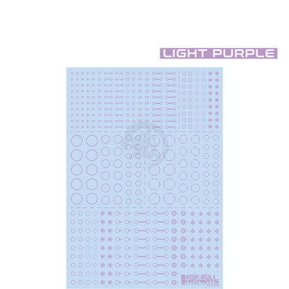 HIQParts - Accent Decal A [Light Purple] - ShokuninGunpla