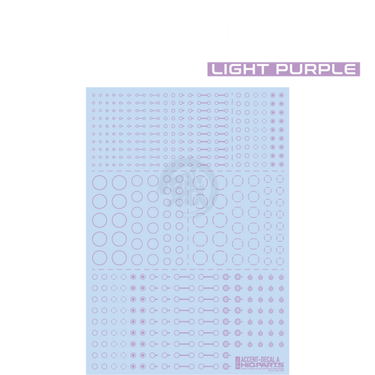 HIQParts - Accent Decal A [Light Purple] - ShokuninGunpla