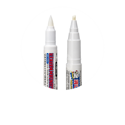 GSI Creos GM310 Gundam Marker Erasure Pen twin pack for modeling and coloring, displayed with two white erasure pens on a neutral background.