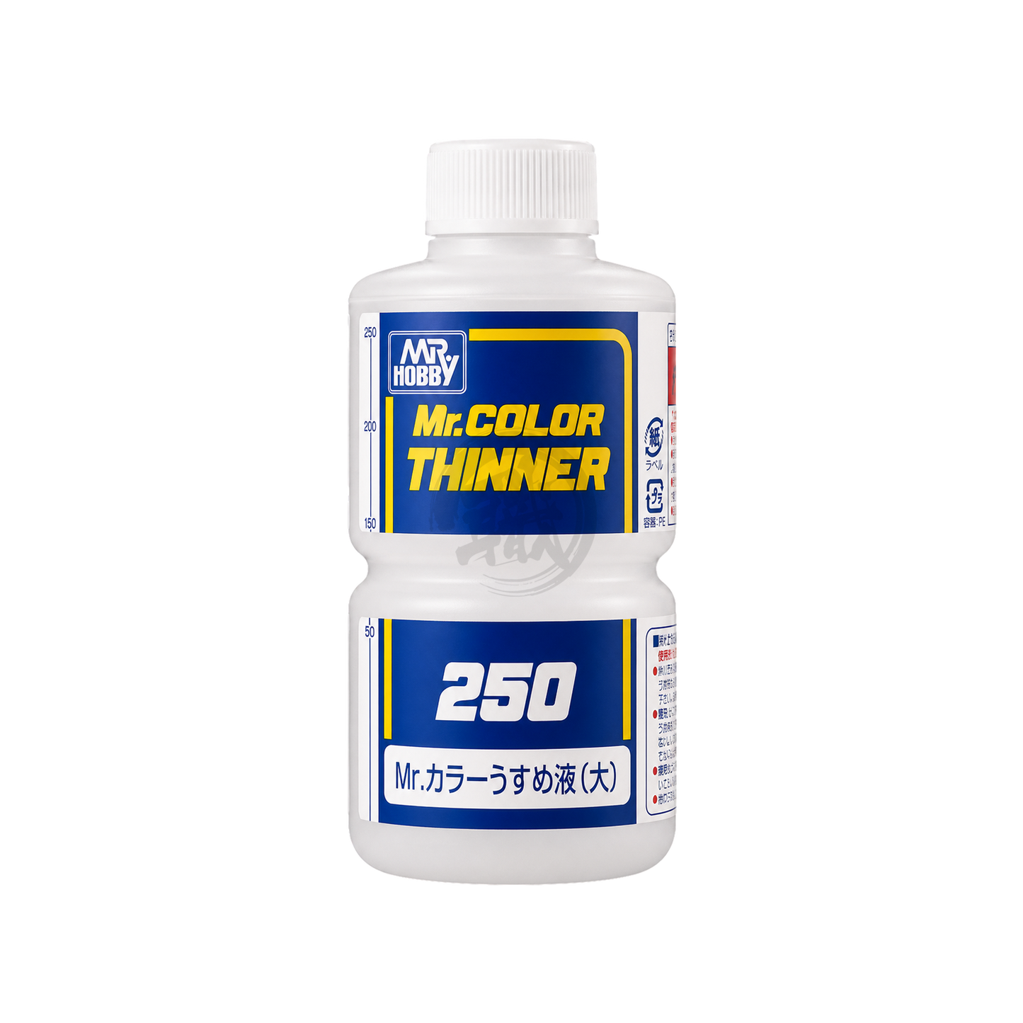 GSI Creos Mr. Color Thinner 250ml bottle for acrylic paint thinning and airbrushing preparation