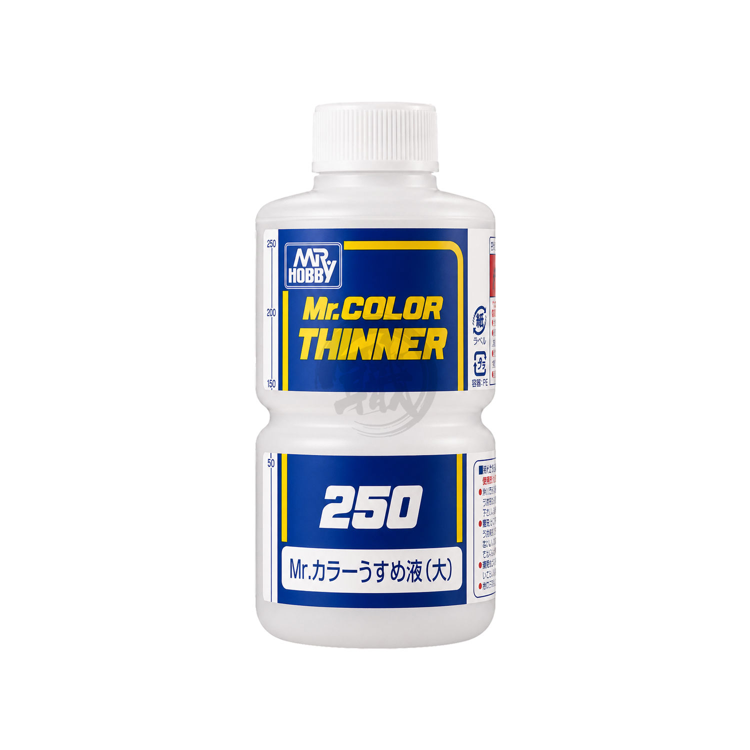 GSI Creos Mr. Color Thinner 250ml bottle for acrylic paint thinning and airbrushing preparation