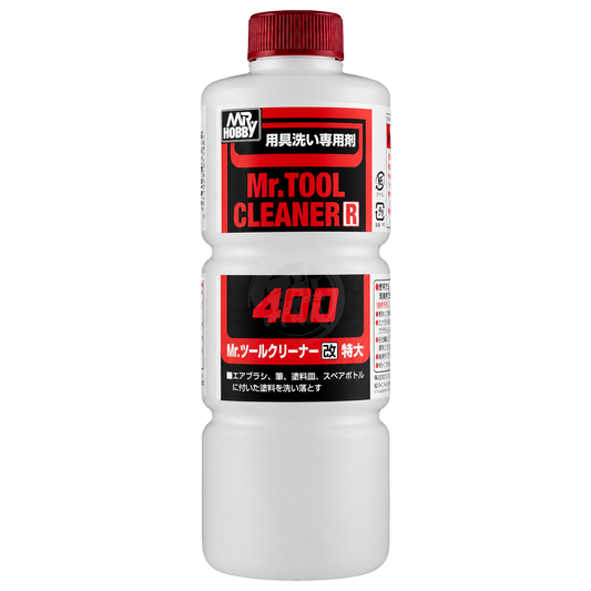 GSI Creos Mr.Tool Cleaner 400ml thinner bottle, suitable for cleaning and thinning paints and coatings.