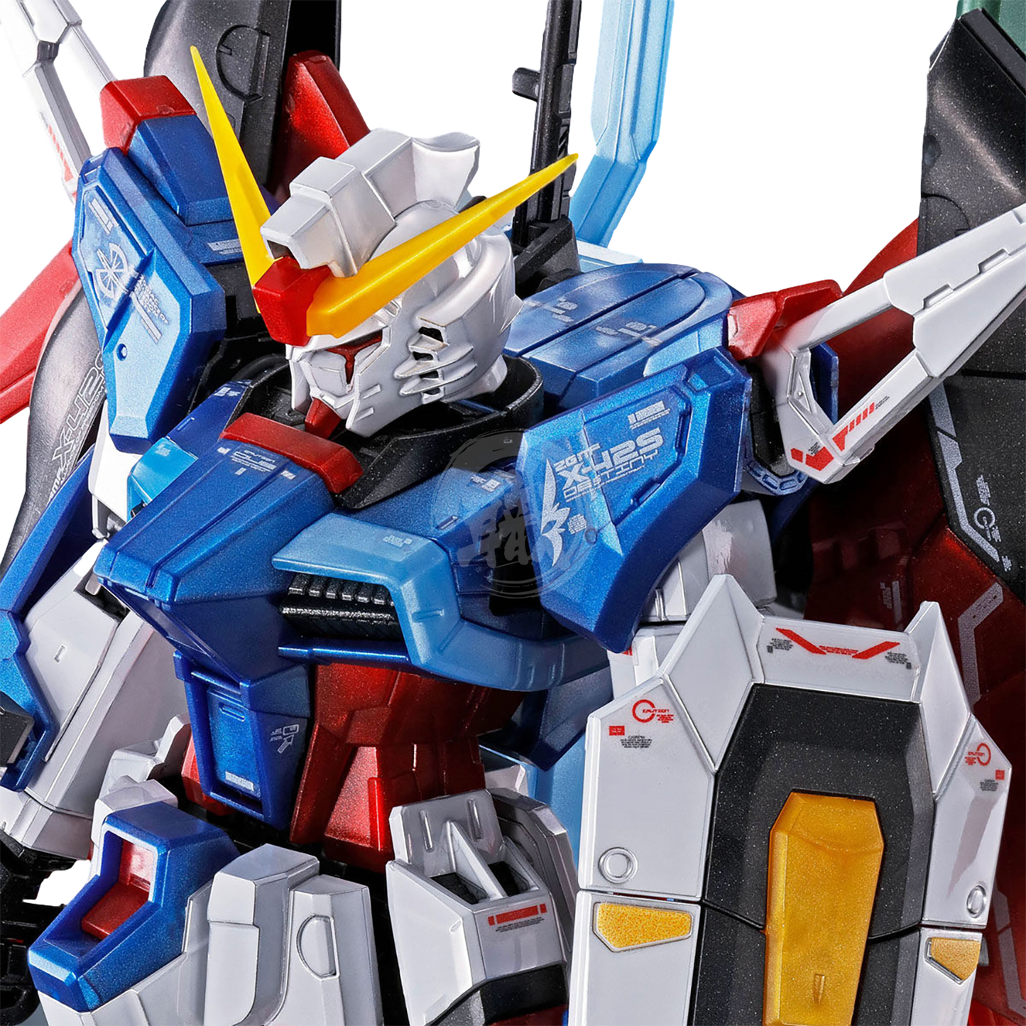 Premium Bandai 1/144 Scale Real Grade Destiny Gundam Titanium Finish - Tampak depan