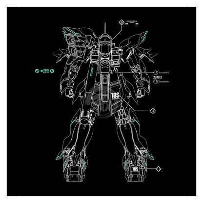 EVO Studio - MG Sinanju Waterslide Decals [With Foil Gold Sleeves] - ShokuninGunpla