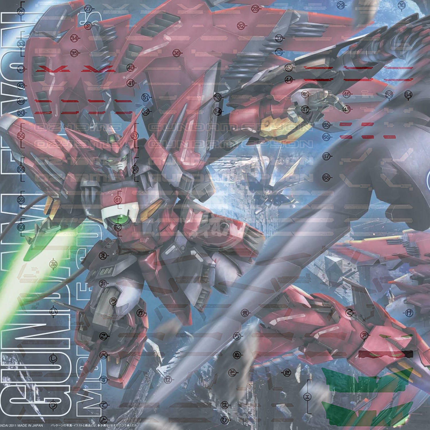 MG Gundam Epyon [Endless Waltz Ver.] Waterslide Decals ShokuninGunpla