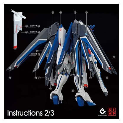 HG Rising Freedom Gundam Waterslide Decals [UV]