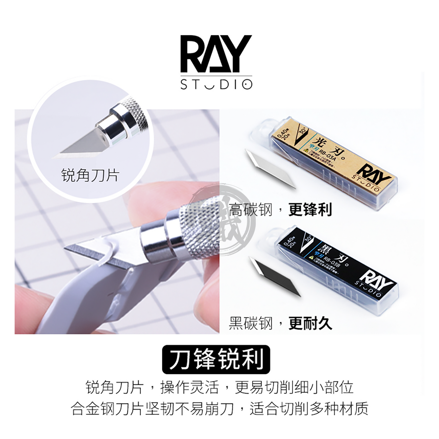 Ray Studio - Metal Hobby Knife [Wide Blade] - ShokuninGunpla