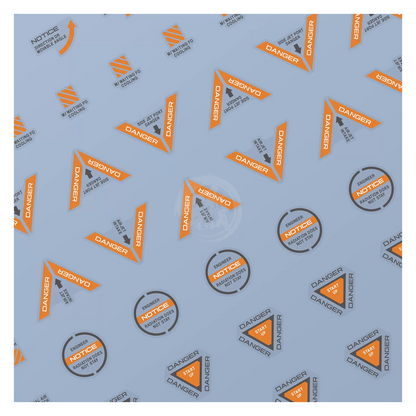 Monster Ultra-Precision Printing Water Decals [T03] [Orange & Grey]