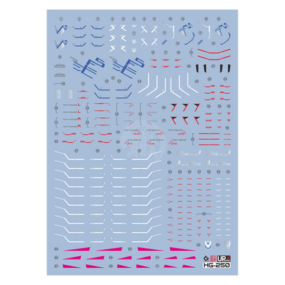 HG Mighty Strike Freedom Gundam Waterslide Decals [UV]