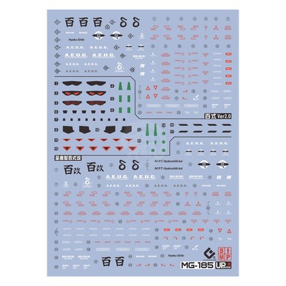 MG Hyaku-Shiki [Kai & Mass Production Kai] Waterslide Decals [UV]