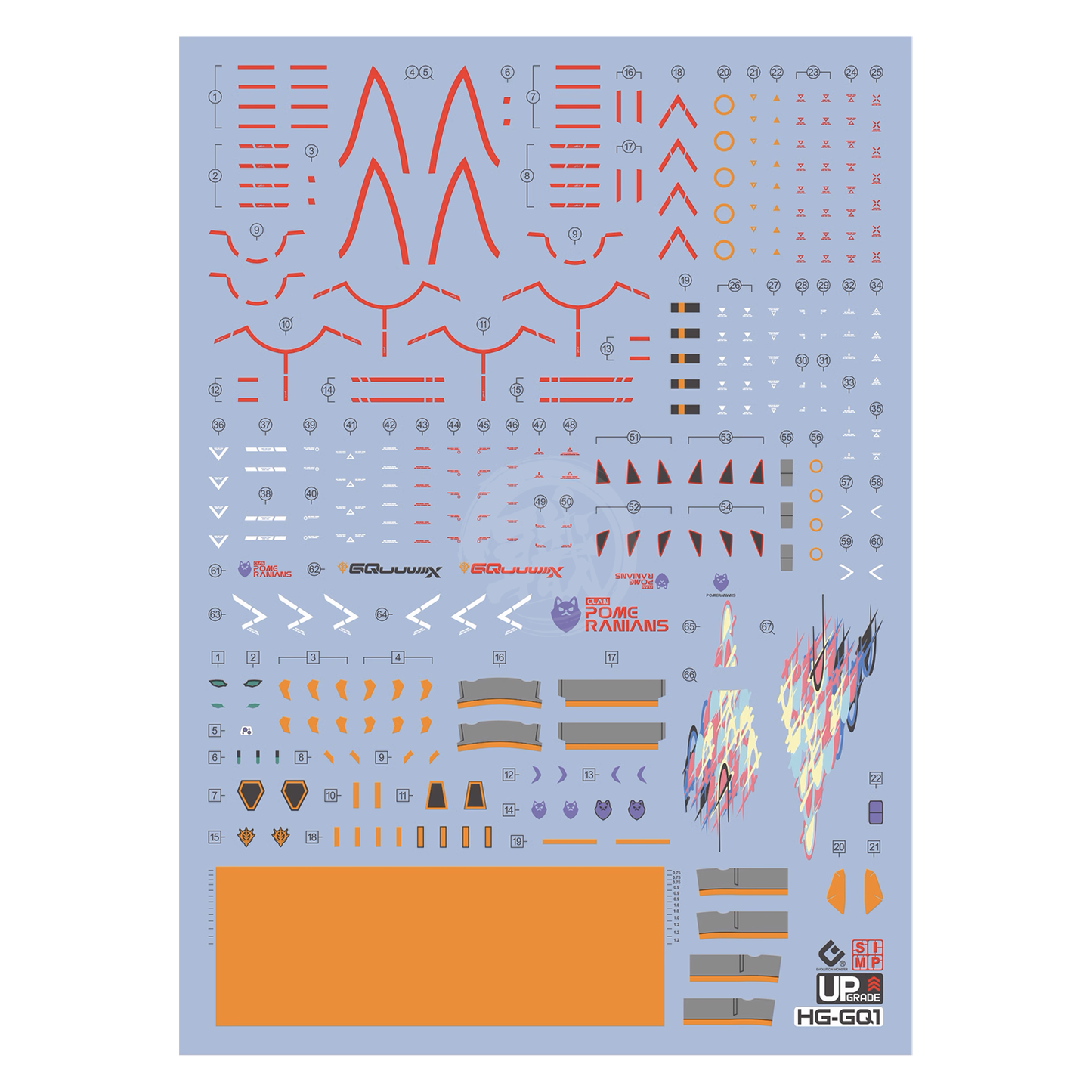 HG GQuuuuuuX Waterslide Decals [UV] - ShokuninGunpla