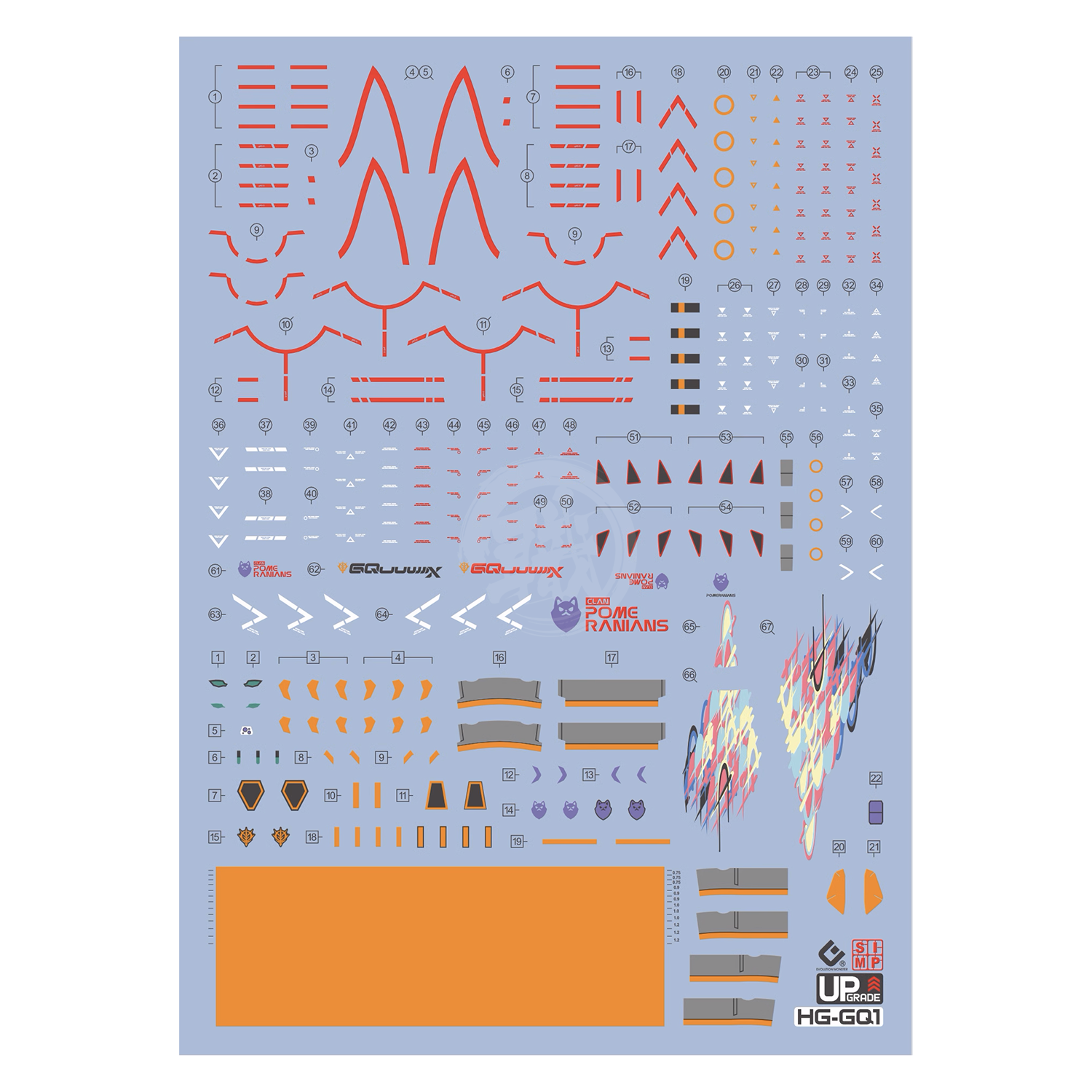 HG GQuuuuuuX Waterslide Decals [UV] - ShokuninGunpla