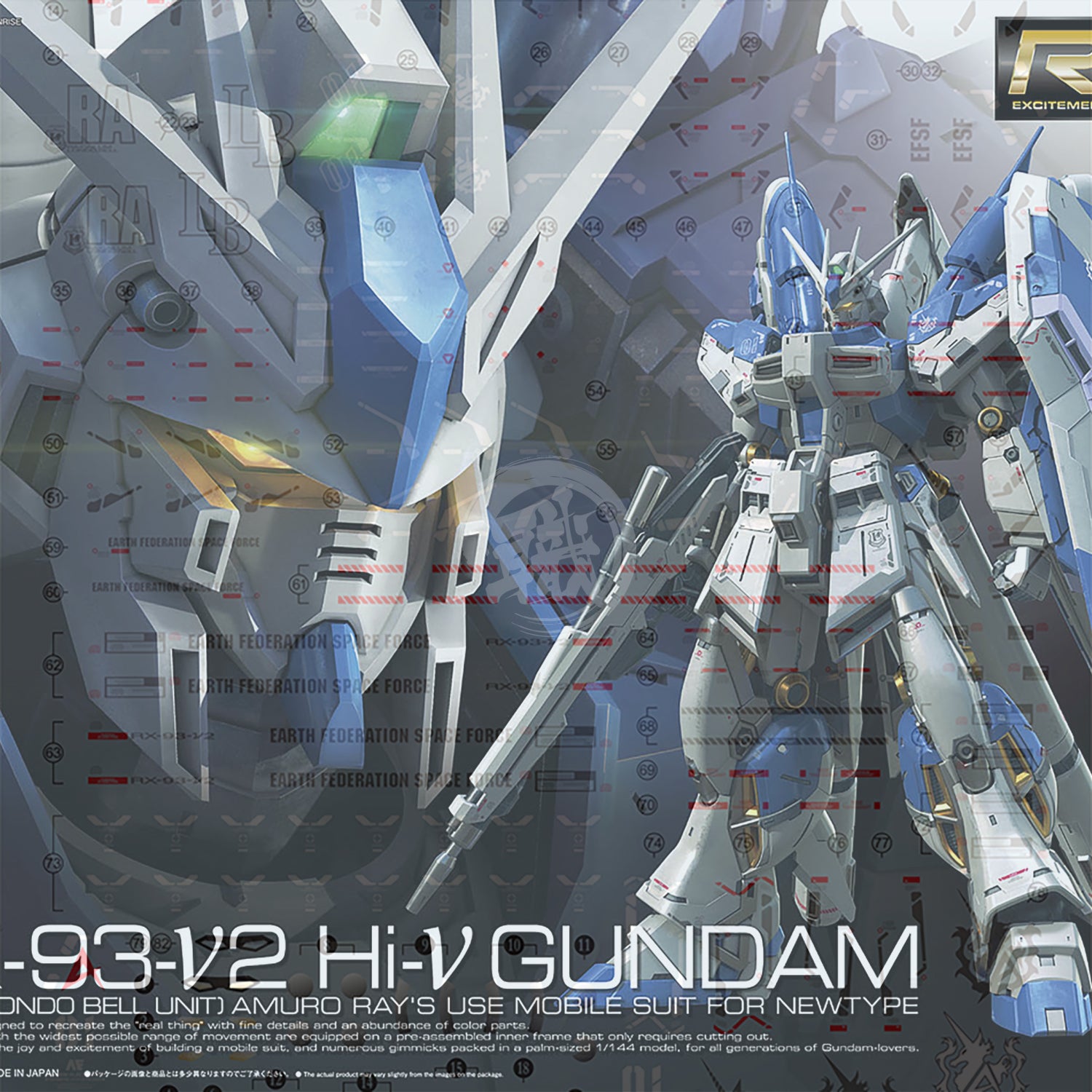 RG Hi-Nu Gundam Waterslide Decals [UV] [Legacy] - ShokuninGunpla